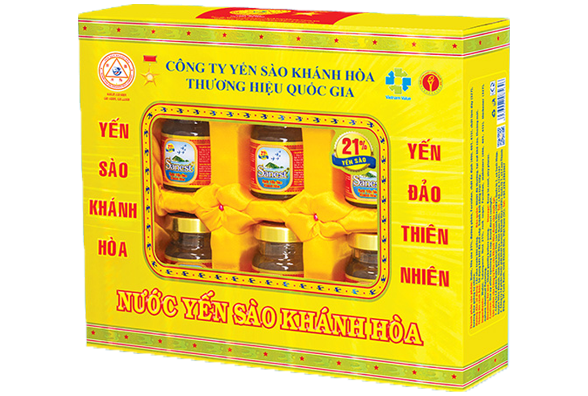 Nước Yến sào Khánh Hòa Sanest hộp 6 lọ 70ml - S002H6