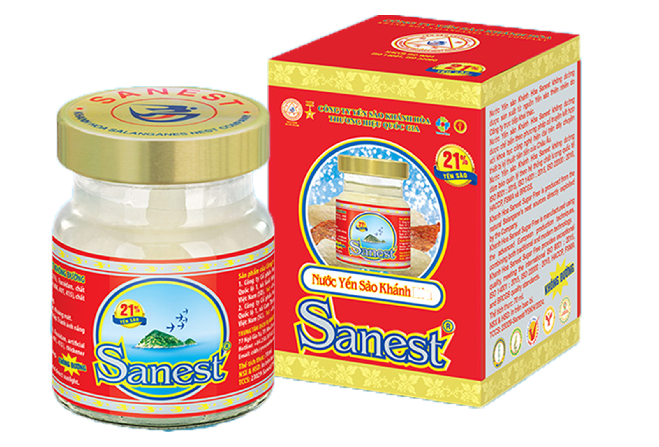 Nước Yến sào Khánh Hòa Sanest không đường hộp 1 lọ 70ml - S029